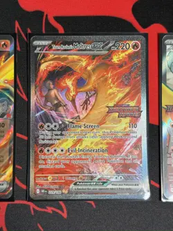 3 x Stamped Pokemon TCG Team Rocket's Moltres ex Destined Rivals UPC Promo Cards - Image 3