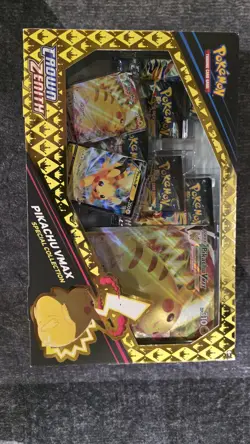 Pokemon Sword & Shield Crown Zenith Pikachu VMAX Special Collection Box - 5 Pack 820650851889 - Image 1