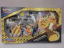 Pokemon Sword & Shield Crown Zenith Pikachu VMAX Special Collection Box Packs 820650851889 - Image 1