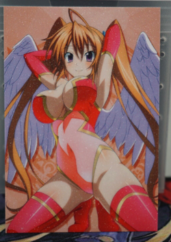 Irina Shidou Angel Wings High School DxD Sexy Waifu Textured Custom Card - Image 1