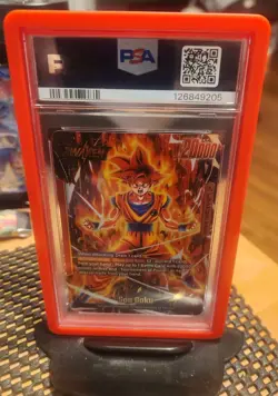 2024 DRAGON BALL SUPER CARD GAME FUSION WORLD BLAZING AURA SON GOKU PSA 10 - Image 1