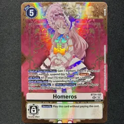 Digimon Card Game Homeros BT24-102 Time Stranger SEC Foil NM - Image 1