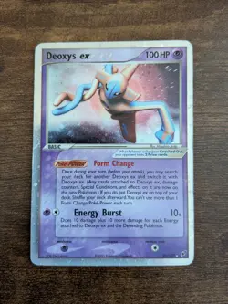 Pokemon TCG Deoxys EX Holo Rare Card Normal Forme 97/107 Vintage 2005 Nintendo - Image 1