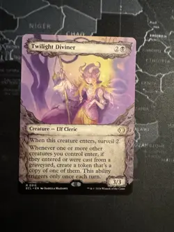 MTG: Lorwyn Eclipsed, Twilight Diviner - Showcase Magic NM Teal Gaming - Image 1