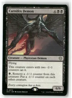 Carnifex Demon Commander Lorwyn Eclipsed Magic MTG NM - Image 1