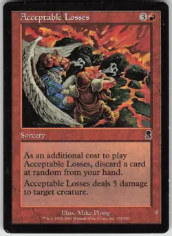 Magic the Gathering TCG Acceptable Losses C Odyssey 172 - Image 1