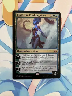 *FOIL* KIORA THE CRASHING WAVE Elspeth vs Kiora MTG - Mythic Planeswalker - MP - Image 1