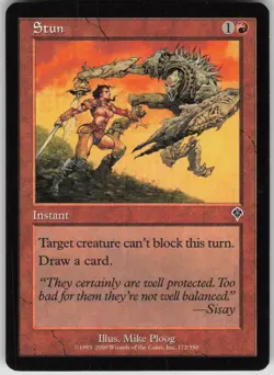 Magic the Gathering TCG Stun C Invasion 172 - Image 1
