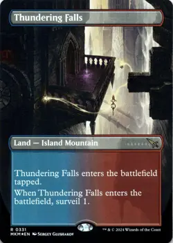 Thundering Falls FOIL BORDERLESS Murders at Karlov Manor Magic MTG NM - Image 1