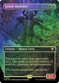 FOIL BORDERLESS Grand Abolisher ~ Commander Masters [ NM ] [ Magic MTG ] - Image 1