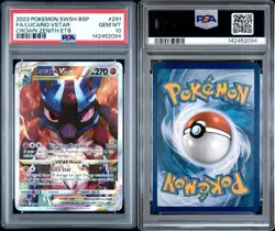 PSA 10 GEM MINT Lucario VSTAR Promo SWSH291 Crown Zenith ETB Pokemon Card - Image 3