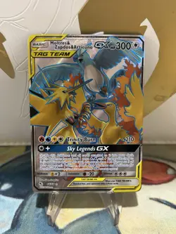 Moltres & Zapdos & Articuno GX 66/68 Pokemon Hidden Fates Sun Moon NM - Image 1
