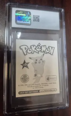 Pokemon CGC Gem 10- Ditto - Topps Merlin Sticker - Series 1 - #132/240 - 1999 - Image 2