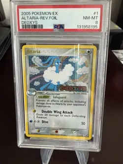 2005 Pokemon Ex Altaria Reverse Foil Deoxys Psa 8 - Image 1