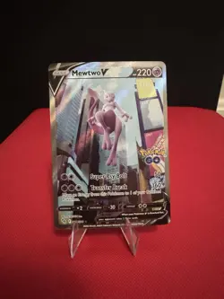 Mewtwo V (Alternate Full Art) 072/078 Pokemon GO Holo - Image 3