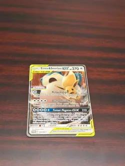 Pokemon TCG Bahasa Indonesia Language Eevee&Snorlax GX Indomaret PROMO 166/SM-P - Image 1