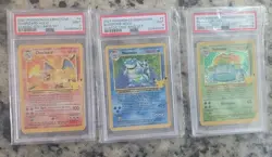 Pokemon Celebrations Big 3 Set Graded PSA 9 / Charizard - Blastoise - Venusaur - Image 1