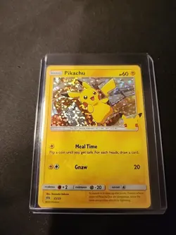 POKEMON PIKACHU 25/25 HOLO 25th ANNIVERSARY McDONALDS PROMO 2021 W/ Sealed Pack - Image 1