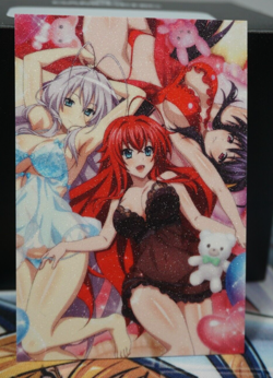 Rias Akeno Rossweisse High School DxD Sexy Waifu Textured Custom Card - Image 1