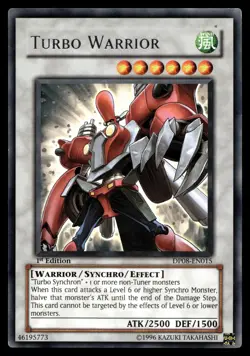TURBO WARRIOR DP08-EN015 RARE DUELIST PACK: YUSEI YU-GI-OH - Image 1