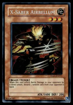 X-SABER AIRBELLUM HA01-EN011 SECRET RARE HIDDEN ARSENAL YU-GI-OH - Image 1