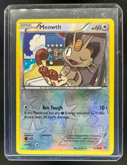 2015 Pokemon XY Ancient Origins Meowth Reverse Holo #61/98 - Image 1