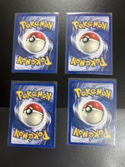 Pokemon Base Set Shadowless 4 Card Lot Set Bundle Collection Of LP WOTC Cards - Image 2