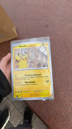 Pokemon x Natural History Museum Pikachu Promo Card - Image 1