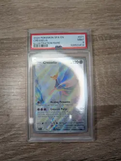 Cresselia Illustration Rare Holo Card 071/064 SV Shrouded Fable Mint PSA 9 - Image 3