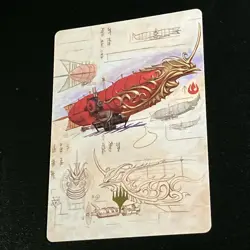Phoenix Fleet Airship Gold Stamped Art Card - Image 3