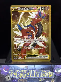 Pokemon Card Koraidon EX 254/198 Scarlet & Violet Gold Hyper Rare Full Art NM - Image 1