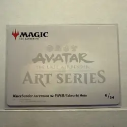 MTG Waterbender's Ascension Art Card 6/54 Avatar Art Series Borderless - Image 2