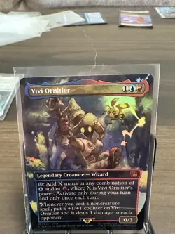 MTG Magic the Gathering FOIL Vivi Ornitier Borderless FIN! - Image 1
