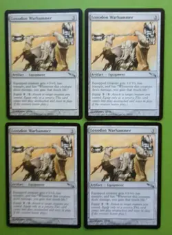 Magic the Gathering MTG Mirrodin LOXODON WARHAMMER X 4 LP/EX U 2003 NICE! - Image 1