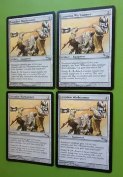 Magic the Gathering MTG Mirrodin LOXODON WARHAMMER X 4 LP/EX U 2003 NICE! - Image 2