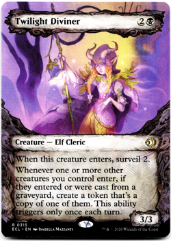 Twilight Diviner (Showcase) - [Lorwyn Eclipsed] Magic MTG ECL 0315 NM 💀 - Image 3