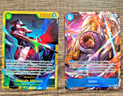 2026 One Piece The Azure Sea's Seven SEC Dracule Mihawk OP14-119 & Issho ALT ART - Image 1