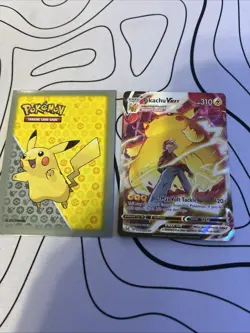 Pokemon TCG Pikachu VMAX TG17/TG30 NM Trainer Art Lost Origin Sleeved - Image 4