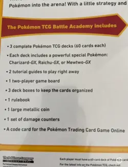 Pokemon Battle Academy Trading Card Game Sealed In Cellophane 820650807893 - Image 4