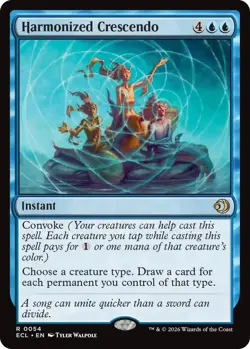MTG - Harmonized Crescendo - ECL 0054 - Lorwyn Eclipsed - Rare - Magic - Image 1