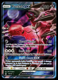 Pokemon Card - Yveltal GX Forbidden Light 79/131 Ultra Rare - Image 1