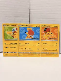 Ash's Pikachu TCG 2017 Promo Card Pokemon 'I Choose You' Movie (3) - Image 1