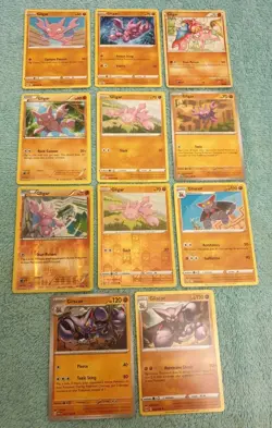 GLIGAR & GLISCOR BUNDLE OF POKEMON CARDS - Image 1