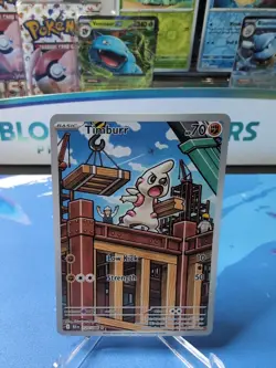 Pokemon TCG - Timburr - 125/086 - Illustration Rare - SV: Black Bolt Holo - Image 1