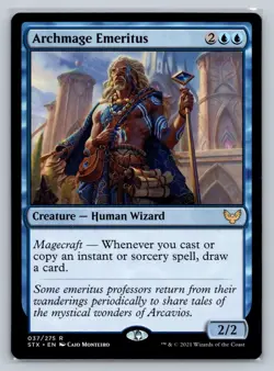 MTG Strixhaven #037 Archmage Emeritus Rare Creature - Image 1