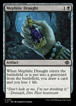 x4 Mephitic Draught - Foil C MTG The Lost Caverns of Ixalan M/NM, English - Image 1