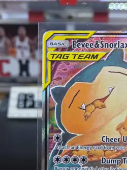 Pokemon Eevee & Snorlax GX TAG TEAM Promo Holo SM169 SM Pokemon TCG HP - Image 2