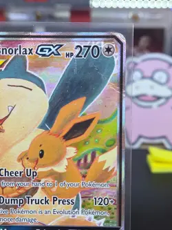 Pokemon Eevee & Snorlax GX TAG TEAM Promo Holo SM169 SM Pokemon TCG HP - Image 3
