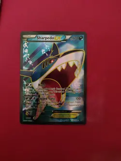 Pokemon TCG Sharpedo-EX Primal Clash Holo Full Art Ultra Card 152/160 NM - Image 1