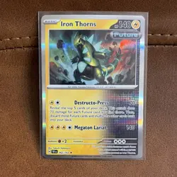 Pokemon Iron Thorns SV05 Temporal Forces Holo Rare 062/162 140 HP Nintendo - Image 1
